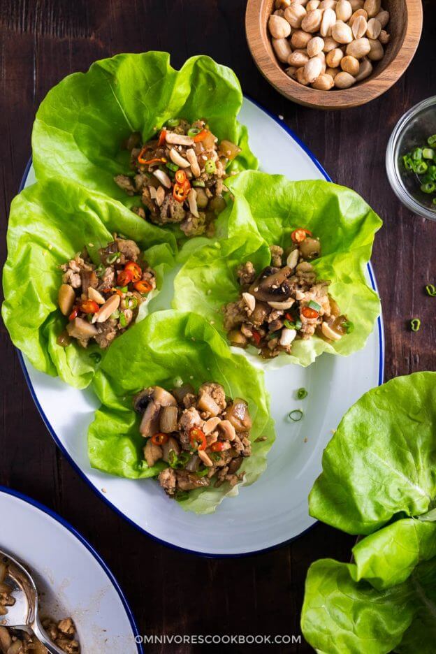 Easy Chicken Lettuce Wrap - Omnivore's Cookbook