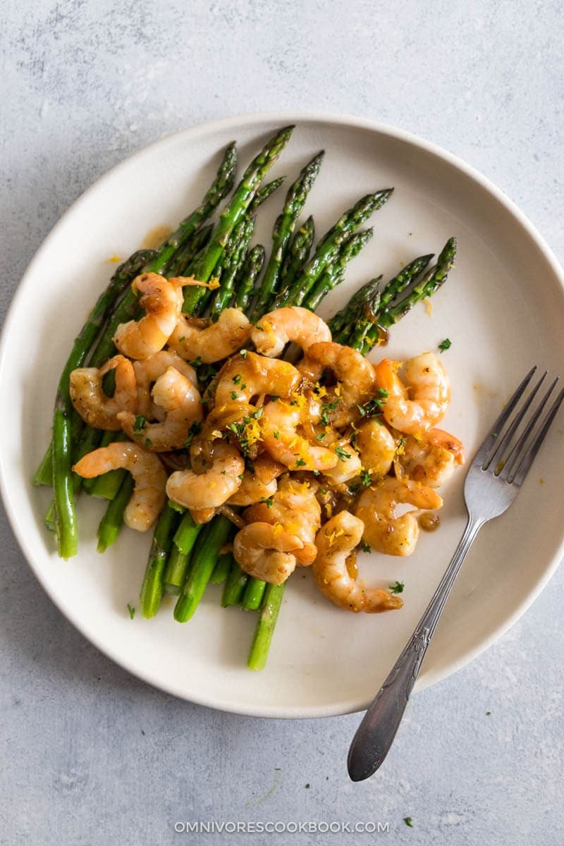 Orange Shrimp and Asparagus