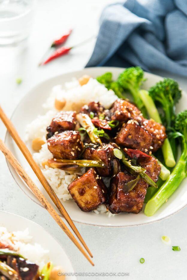 General Tso Tofu (Crispy Tofu without Deep Frying) | Omnivore's Cookbook