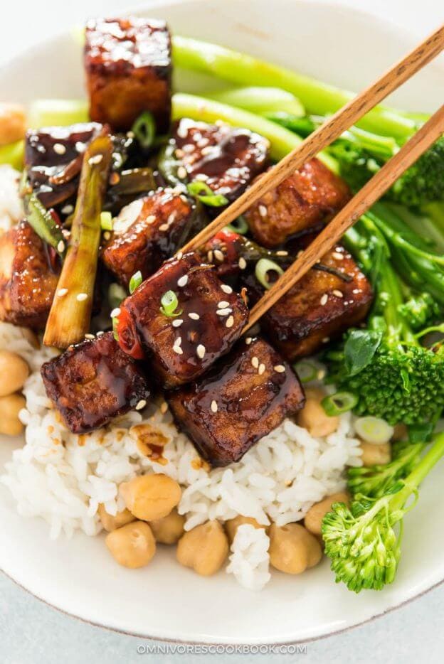 General Tso Tofu (Crispy Tofu without Deep Frying) Omnivore's Cookbook