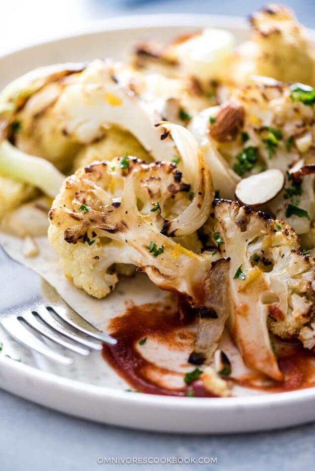 3Ingredient Roasted Orange Cauliflower Omnivore's Cookbook