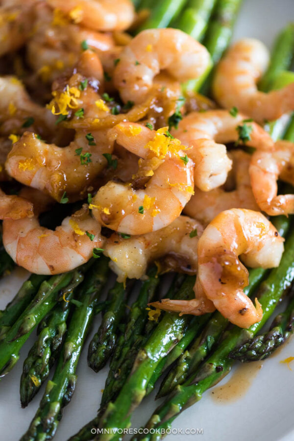3Ingredient Orange Shrimp and Asparagus Omnivore's Cookbook