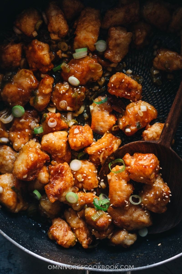 Chinese Orange Chicken (Crispy Chicken without Deep Frying) - Omnivore ...