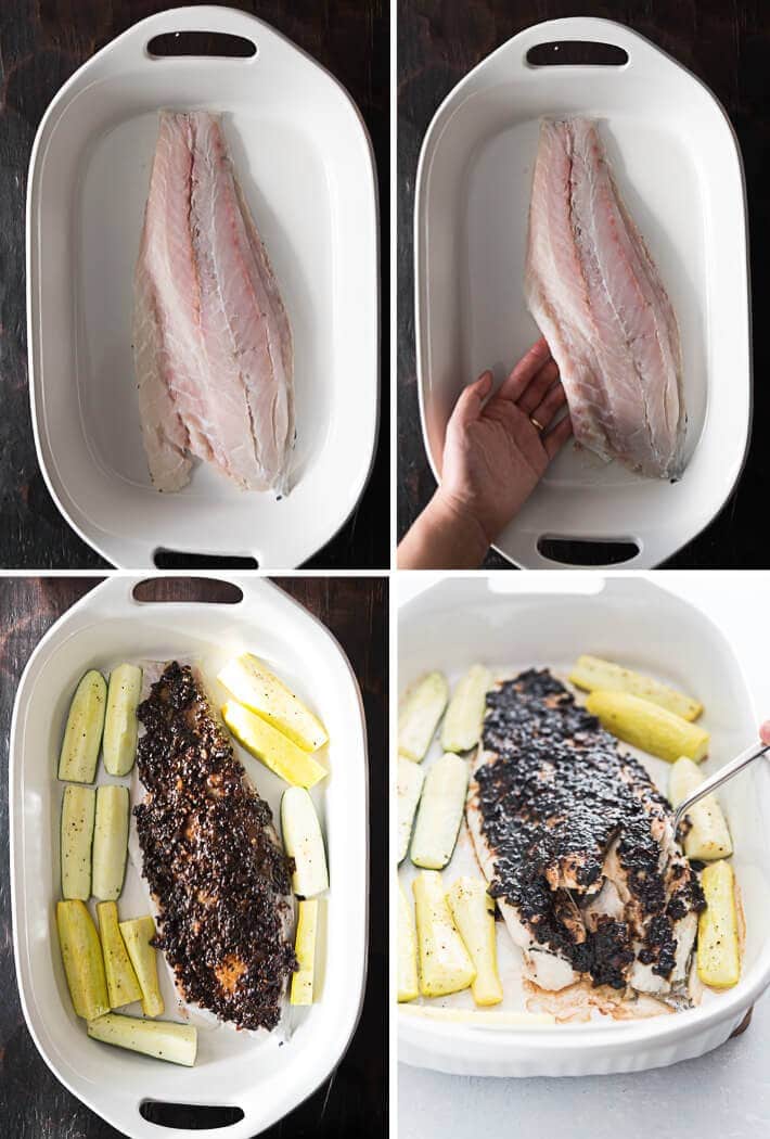 Steamed Fish with Black Bean Sauce Cooking Process