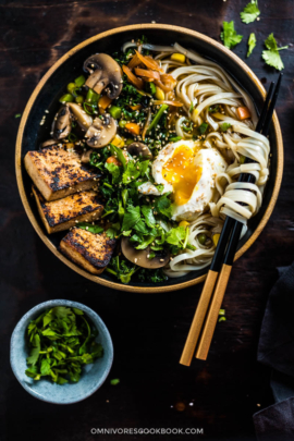 Chinese Vegetarian Noodle Soup (中式素汤面) | Vegan Adaptable | Gluten Free Adaptable | Asian Food