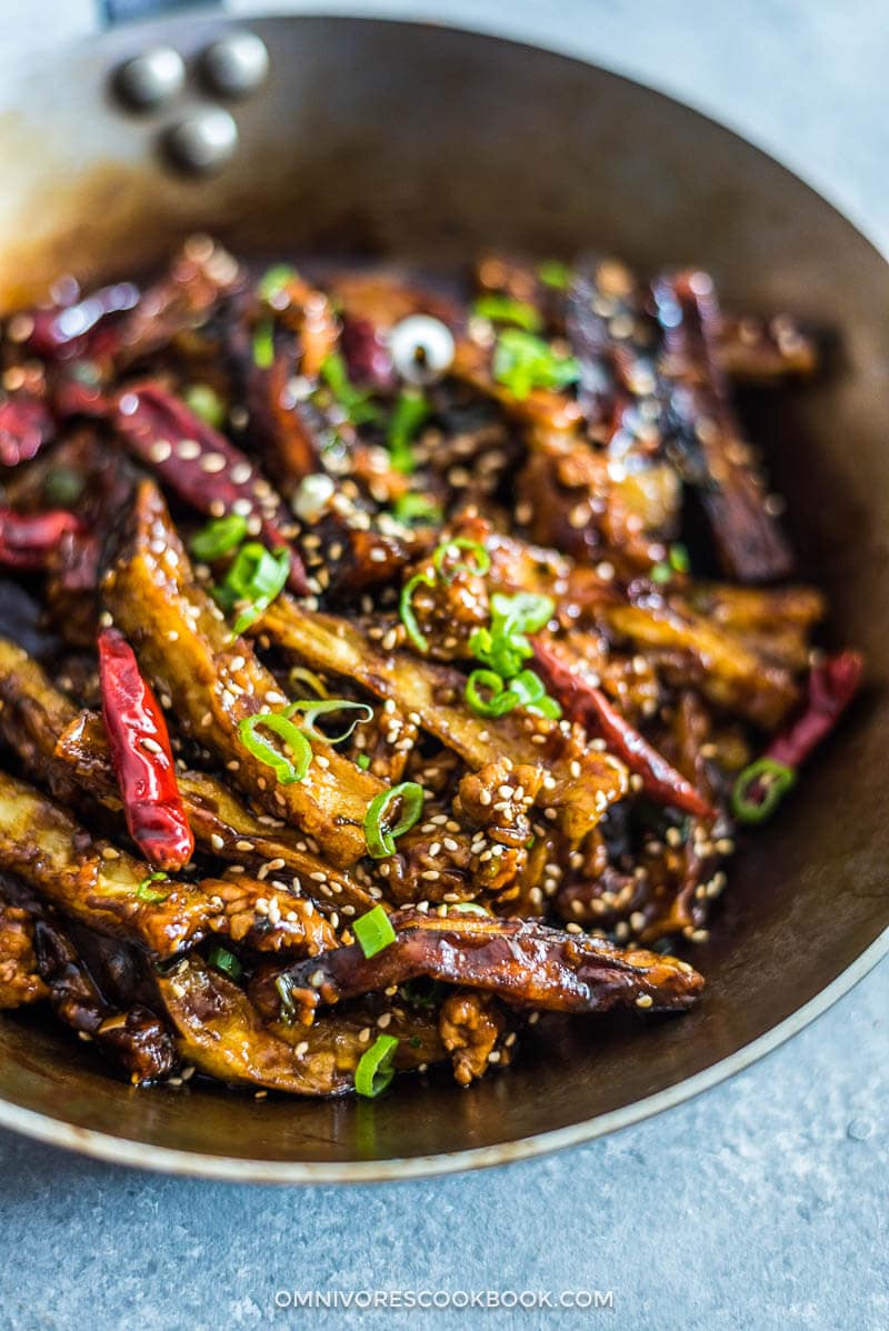 Sichuan Eggplant Stir Fry (Yú Xiāng Eggplant, 鱼香茄子) | Omnivore's Cookbook