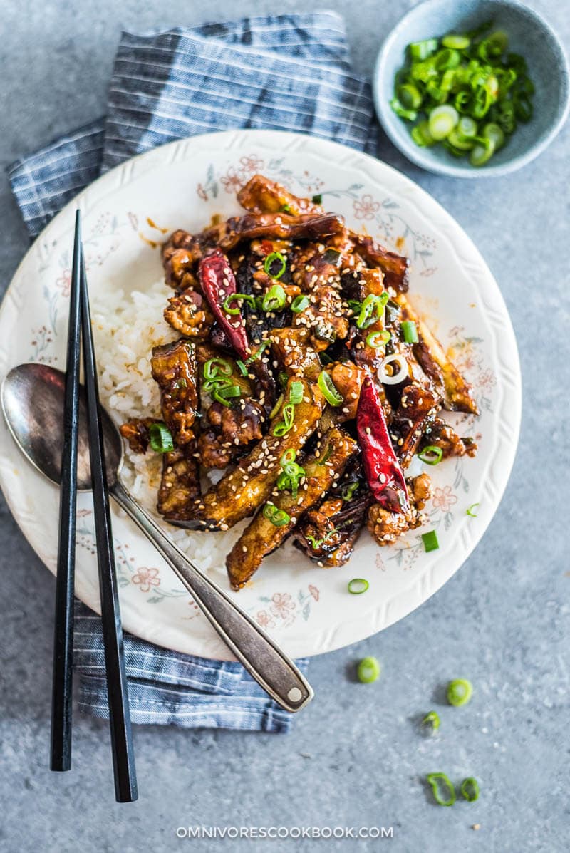 Sichuan Eggplant Stir Fry Yu Xiang Eggplant é±¼é¦™èŒ„å­ Omnivore S Cookbook