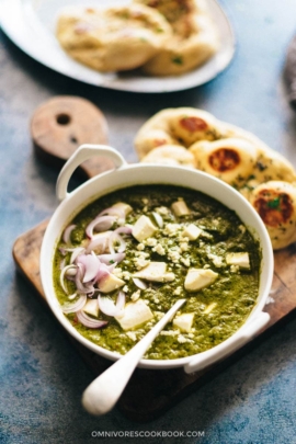 Palak Paneer Recipe (Spinach Curry with Cheese) with tips on homemade paneer | Gluten-Free | Vegetarian | Low Carb | Indian Food | Indian Recipes