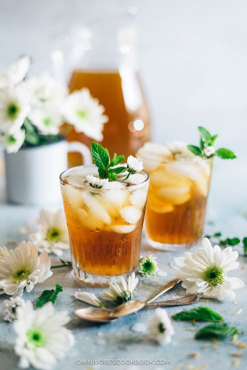 Herbal Chrysanthemum Tea | Drink | Iced | Summer | Party | Sweet | Chai | Herbal | Detox | Beverage | Nonalcoholic | Healthy | Chinese | Asian