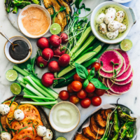 The Ultimate Crudité Platter Guide | Vegetable Platter | Display | Ideas | Party | Dip | Raw | Grilled | Roasted | Vegetables | Gluten Free