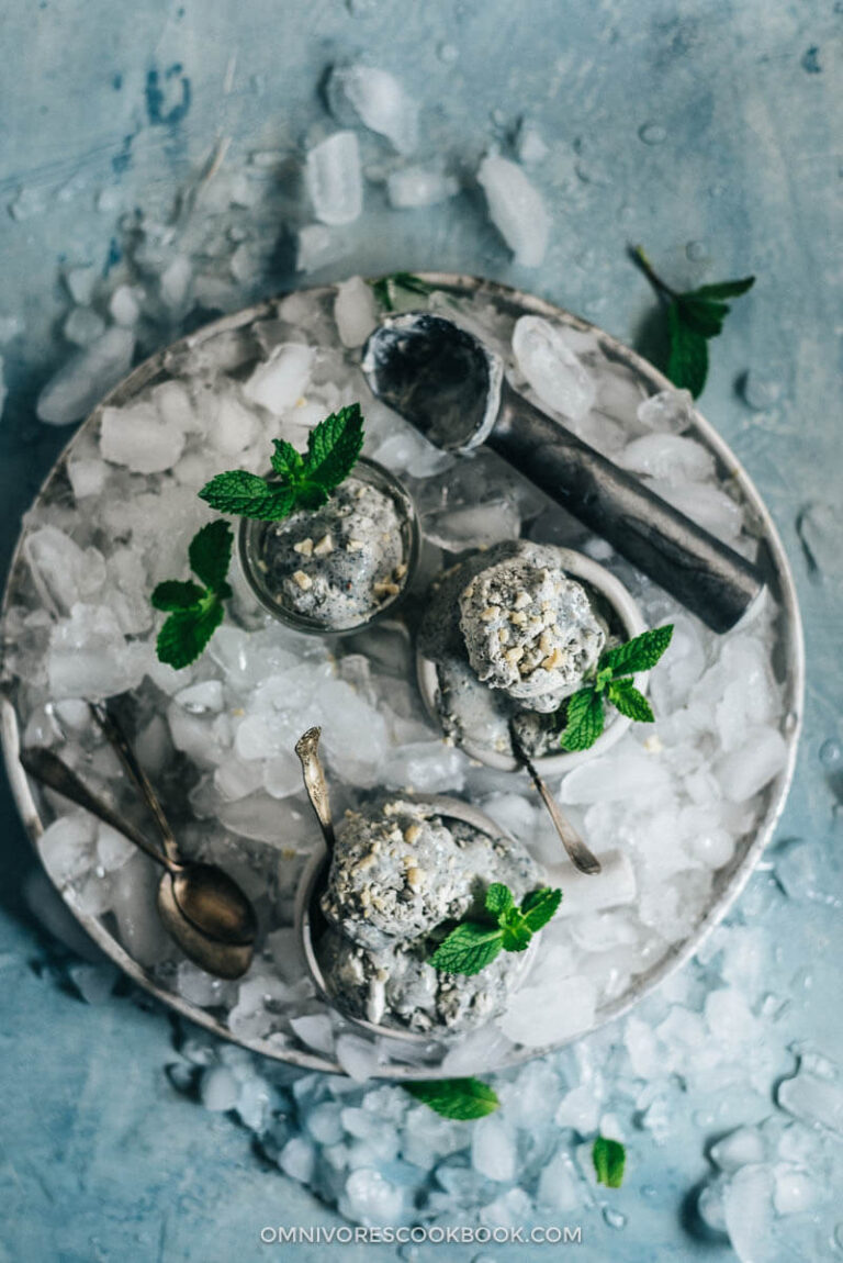 4Ingredient NoChurn Black Sesame Ice Cream Omnivore's Cookbook