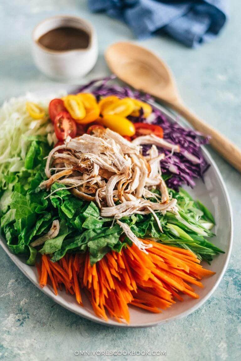 Chinese Chicken Salad with Creamy Dressing - Omnivore's Cookbook