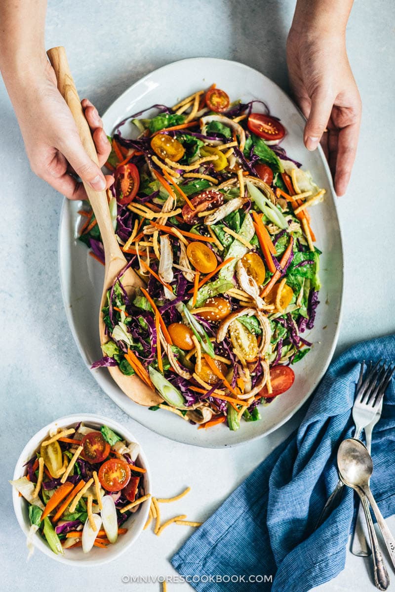 Chinese Chicken Salad | Chicken | Recipes | Healthy | Dressing | Summer | For Parties | Asian | Chinese | Takeout | Dinner