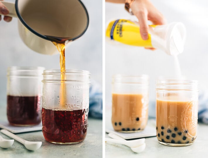 Bubble Tea Cooking Process 