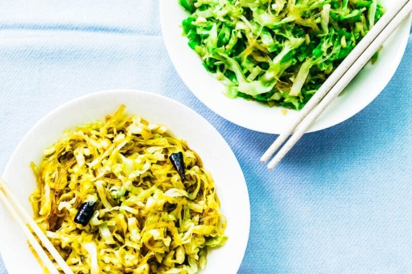 Cabbage Glass Noodles stir Fry | Chinese | Recipe | Vegan | Vegetarian | Gluten Free | Vermicelli | Vegetables | Green | Healthy