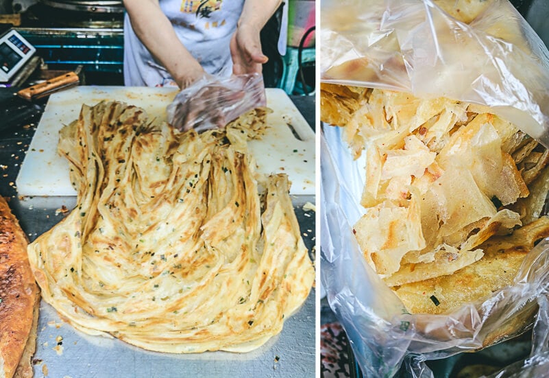 Top 10 Sichuan Street Food in Chengdu - Scallion Pancakes 