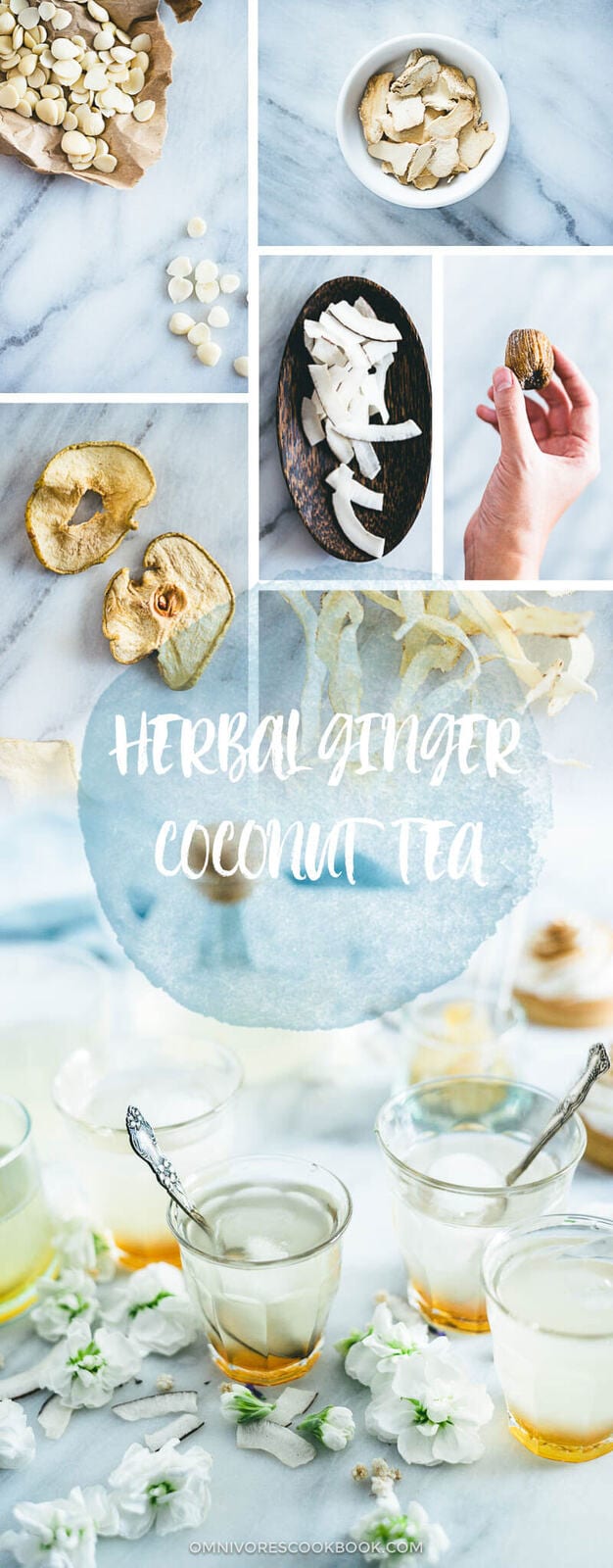 Herbal Ginger Coconut Tea | Recipes | For Weight Loss | Remedies | Blends | Weightloss | Detox | Chinese | For Skin | Summer | Indigestion |