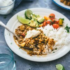 Easy Vegetarian Lentil Stew | recipes | gluten-free | vegan | curry | side dish | main dish |