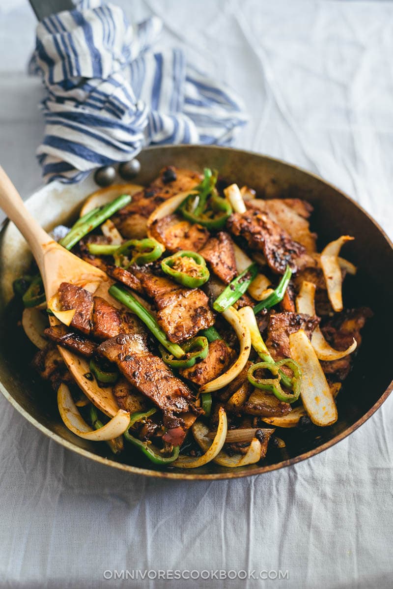 Twice Cooked Pork (回锅肉) & A Sauce Recipe | Asian | Chinese | Stir Fry | Spicy | Sichuan | Vegetables