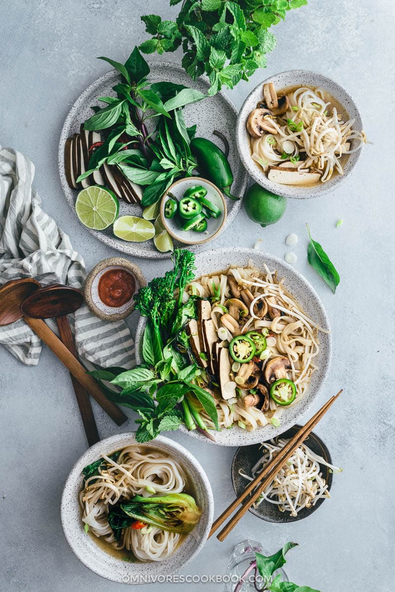 Vegetarian Pho Noodle Soup Omnivore S Cookbook