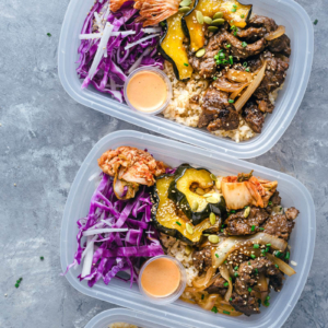 Korean Beef Bulgogi Bowl (Perfect for Meal-Prep) | Steak | Recipe | Fall | Acorn Squash | Coleslaw | Asian