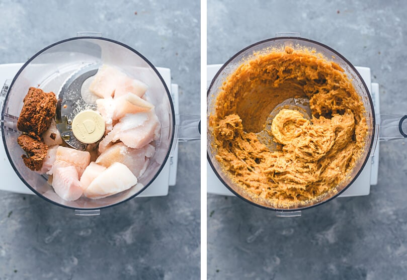 Thai Fish Cakes (Tod Mun Pla) Cooking Process