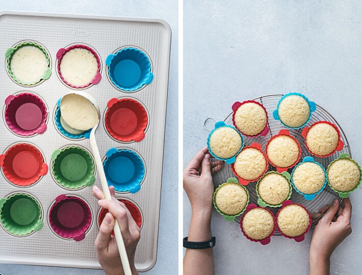 White Chocolate Lemon Cupcakes Cooking Process