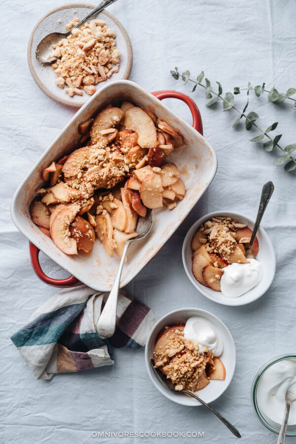 Glutenfree Apple Crumble (without oats) Omnivore's Cookbook