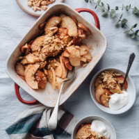 Gluten-free Apple Crumble (without oats) | Fall | Baking | Healthy | Topping | Crisp |