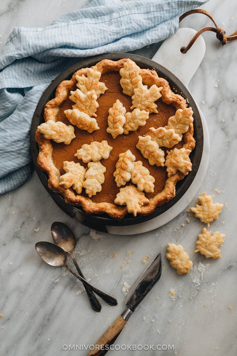 This kabocha pumpkin pie recipe creates a lighter and fluffier version of the traditional pumpkin pie.