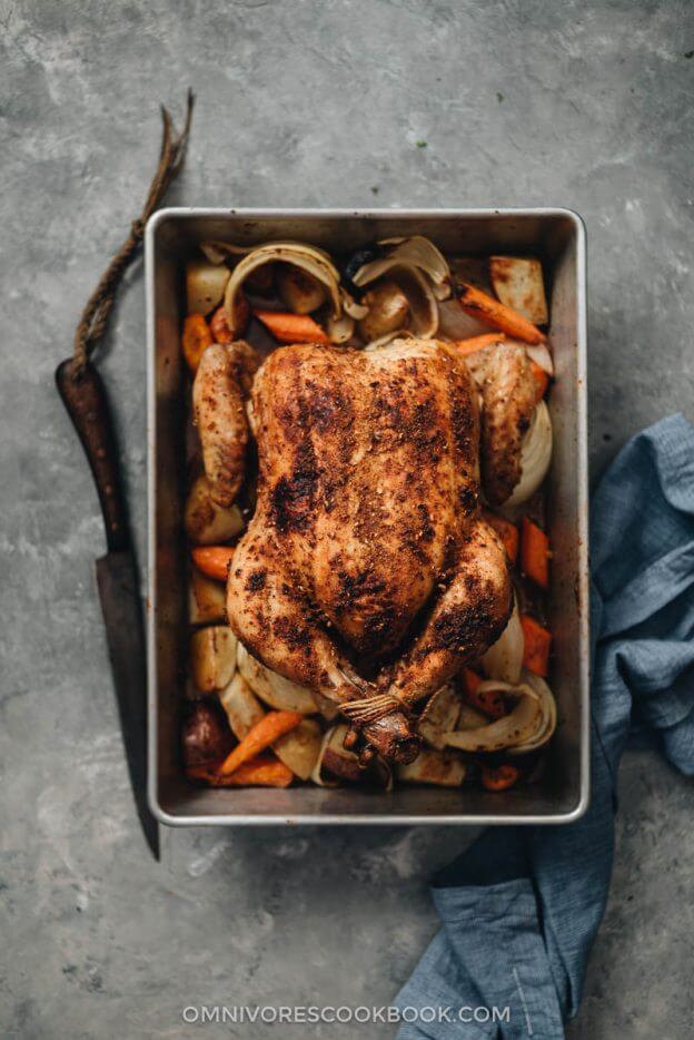 OnePan Roast Chicken And Vegetables Omnivore's Cookbook