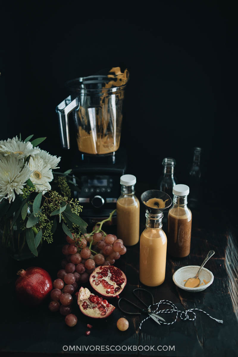 Three Must-Have Asian Salad Dressing Recipes - Each takes just two minutes to make, and these sauces last for weeks in the fridge. It is the best item to have on hand for whipping up a quick and healthy dinner in no time. {Vegan, Gluten Free adaptable}