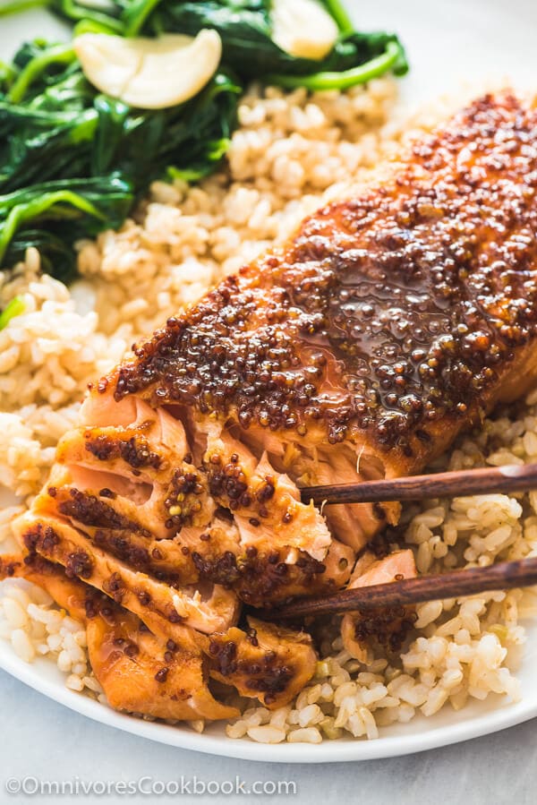 Honey Soy Sauce Glazed Salmon Omnivore's Cookbook