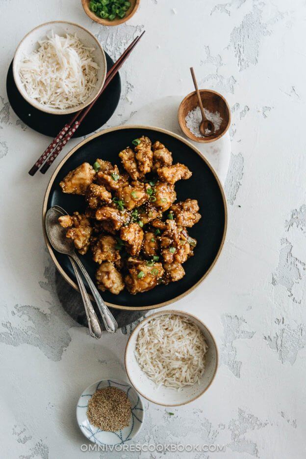 Crispy Sesame Chicken (without Deep Frying) Omnivore's Cookbook