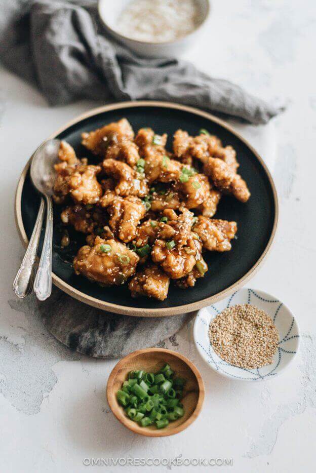 Crispy Sesame Chicken (without Deep Frying) Omnivore's Cookbook