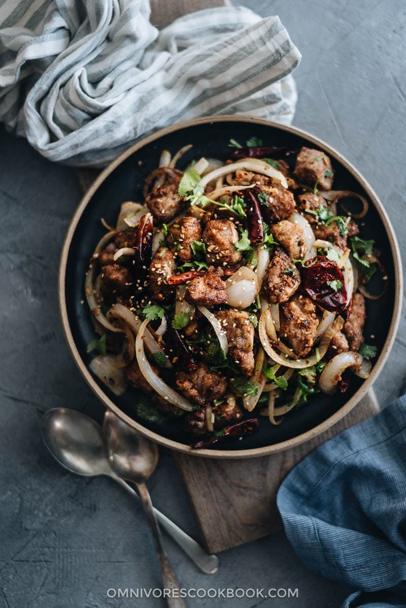 The real-deal Chinese cumin lamb stir fry recipe that yields highly addictive results.