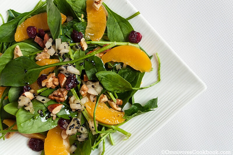 Spinach Salad with Mangoes