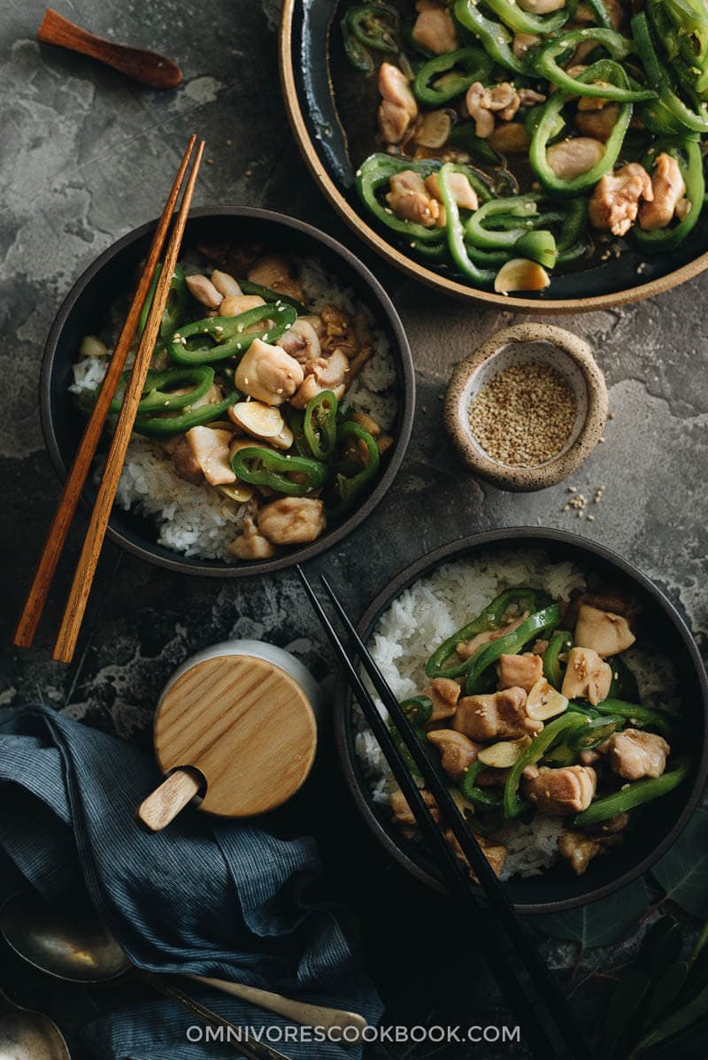 This Chinese Hunan chicken is quick and healthy - perfect for a one-bowl dinner.