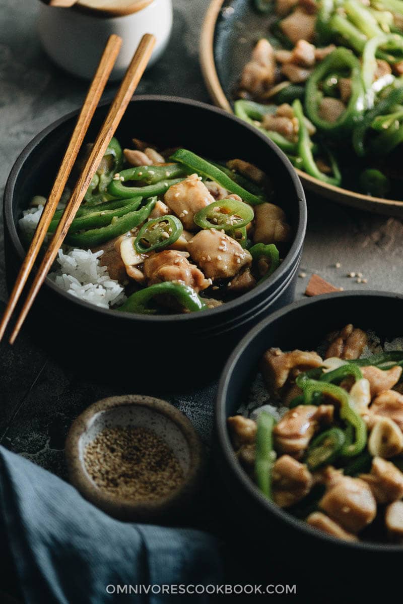 This Chinese Hunan chicken is quick and healthy - perfect for a one-bowl dinner.