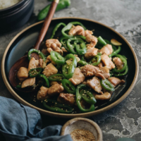 This Chinese Hunan chicken is quick and healthy - perfect for a one-bowl dinner.