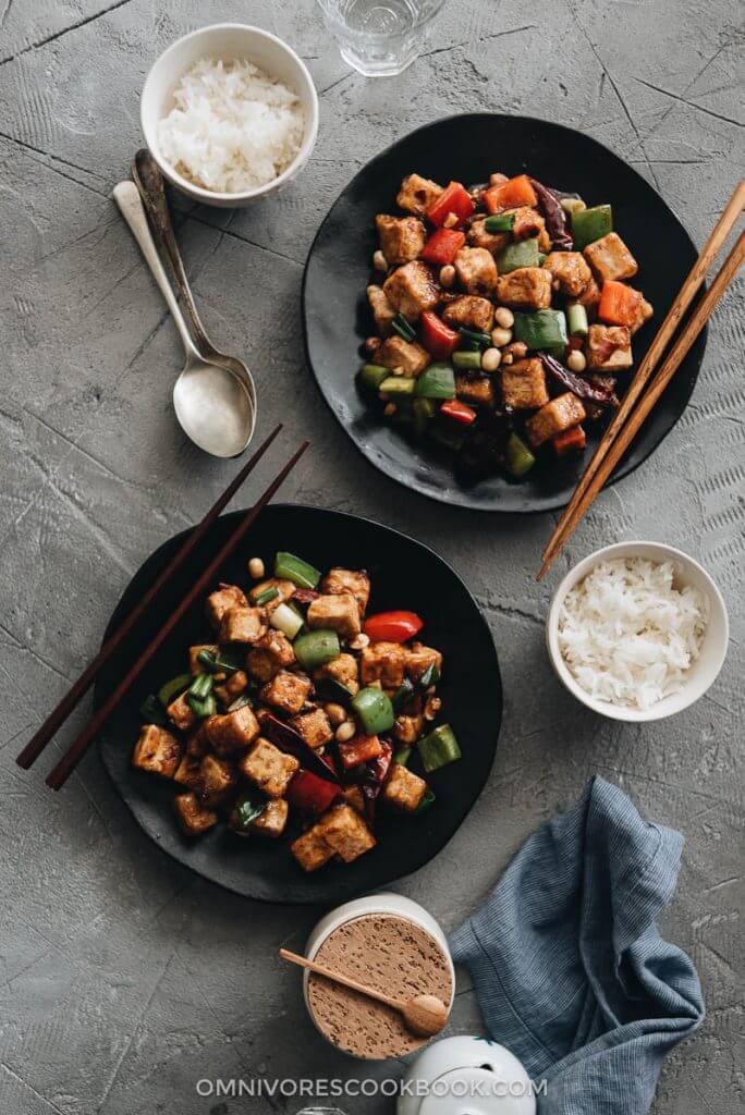 Real-Deal Kung Pao Tofu (宫爆豆腐) - Omnivore's Cookbook