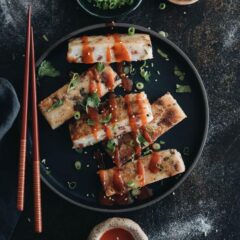 Chinese Turnip Cake (lo bak go, 萝卜糕) - Learn how to make one of the most famous dim sum dishes - turnip cakes - which taste way better than the restaurant version.