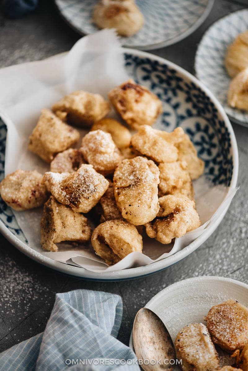 A lighter Asian-style banana fritter that is less calorie-dense and still satisfies your sweet tooth.