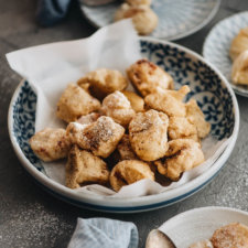 A lighter Asian-style banana fritter that is less calorie-dense and still satisfies your sweet tooth.