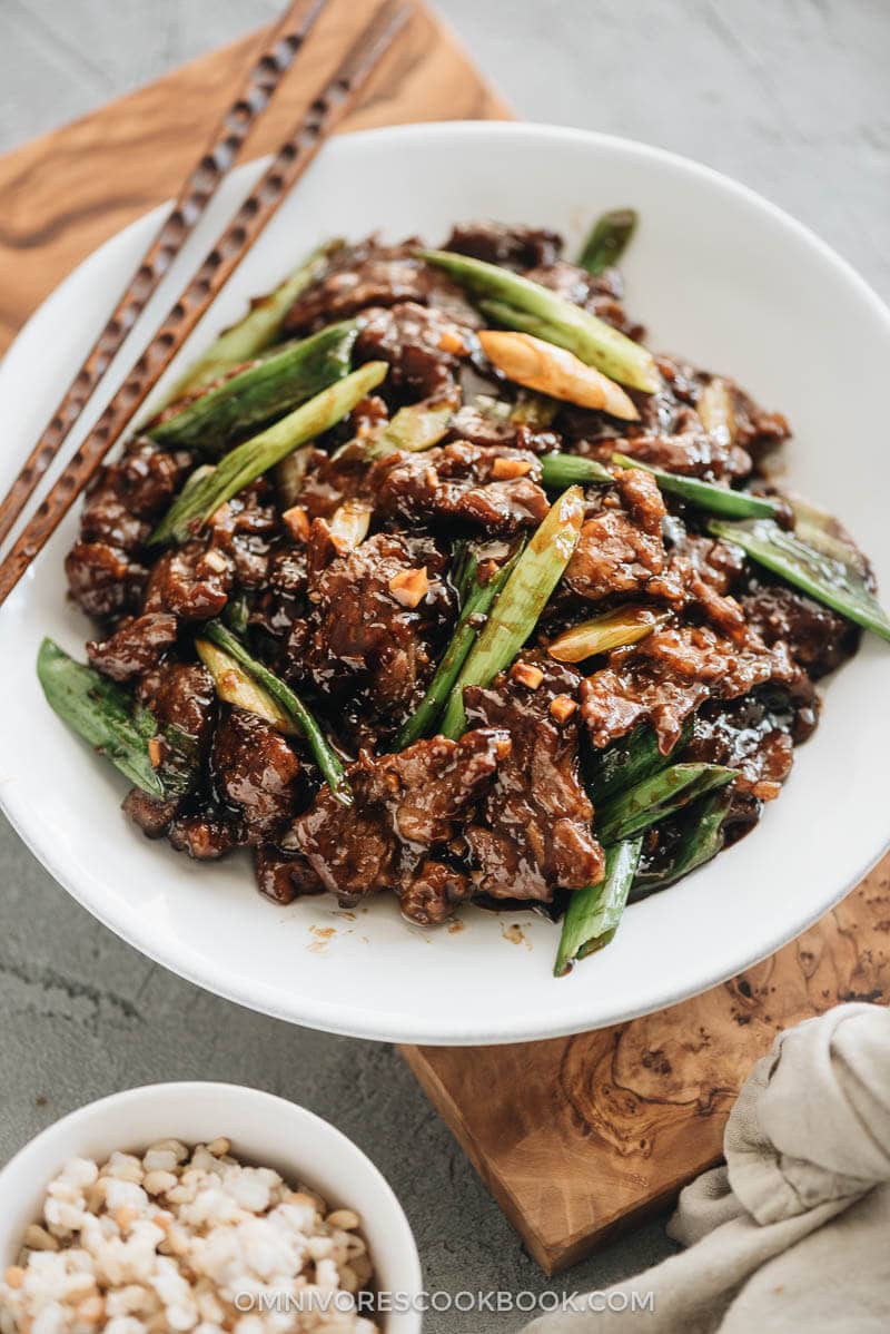 Mongolian Beef (Without Using a Wok) | Omnivore's Cookbook
