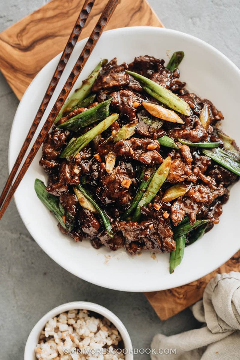 Mongolian Beef (Without Using a Wok)