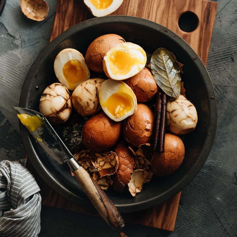 Chinese Tea Eggs (w/ Soft and Hard Boiled Eggs, 茶叶蛋) - Omnivore's Cookbook