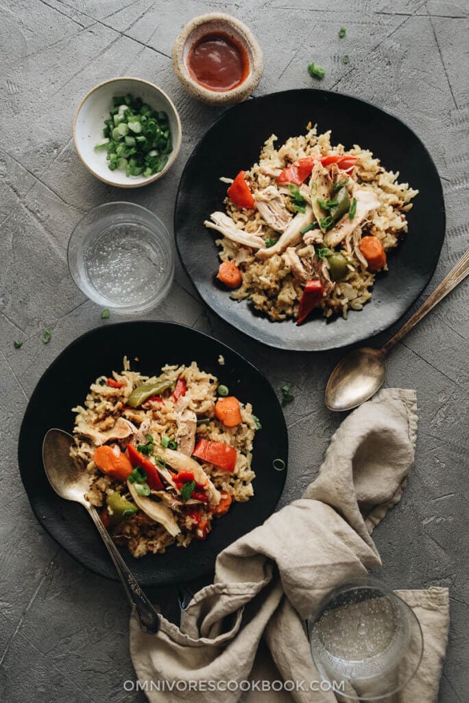 Asian Instant Pot Chicken and Rice (A Pressure Cooker Recipe