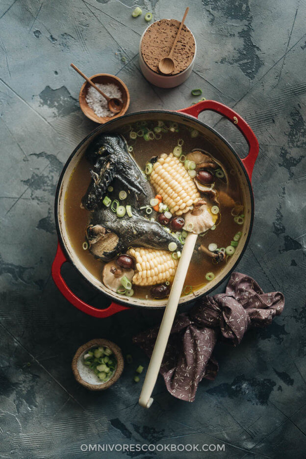 Pressure Cooker Chicken Soup (with Frozen Chicken) Omnivore's Cookbook