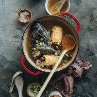 Silkie Chicken Soup - A healthy, nutrient-rich savory soup with a touch of sweetness ideal for cooler weather or when you’re under the weather! #chinese #recipe #healthy